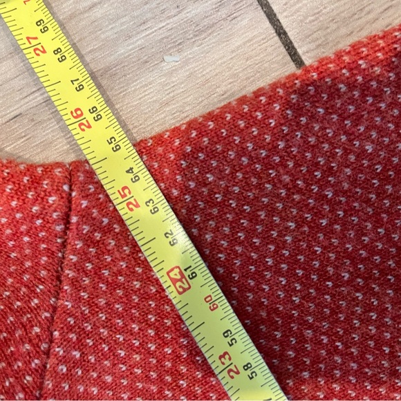 Peter Millar Sweater Mens Large Orange Merino Wool 1/4 Zip Pullover Casual Golf - Picture 4 of 8